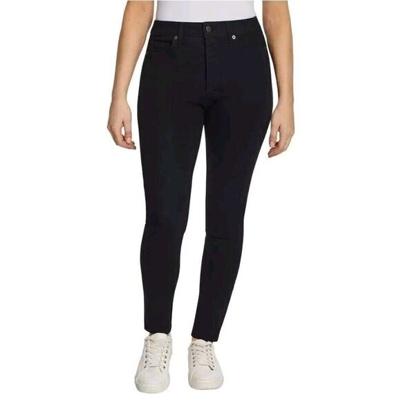 NWOT Jessica Simpson Women's High Rise Stretch Skinny Denim Jeans Black Size 8 - Picture 4 of 7